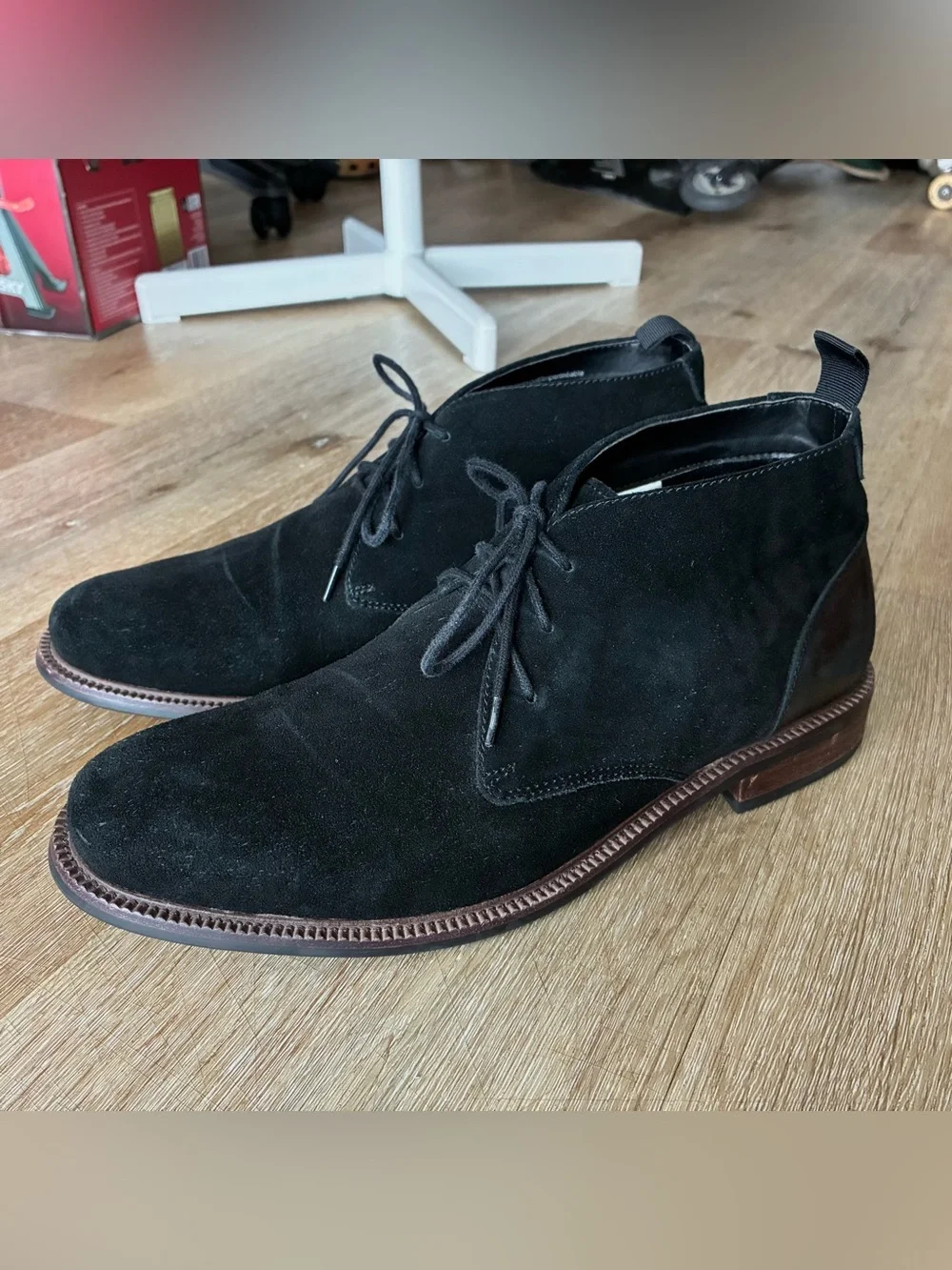 Blondo Konor Waterproof Chukka Boots Black Suede Men’s Shoes Size 11 M